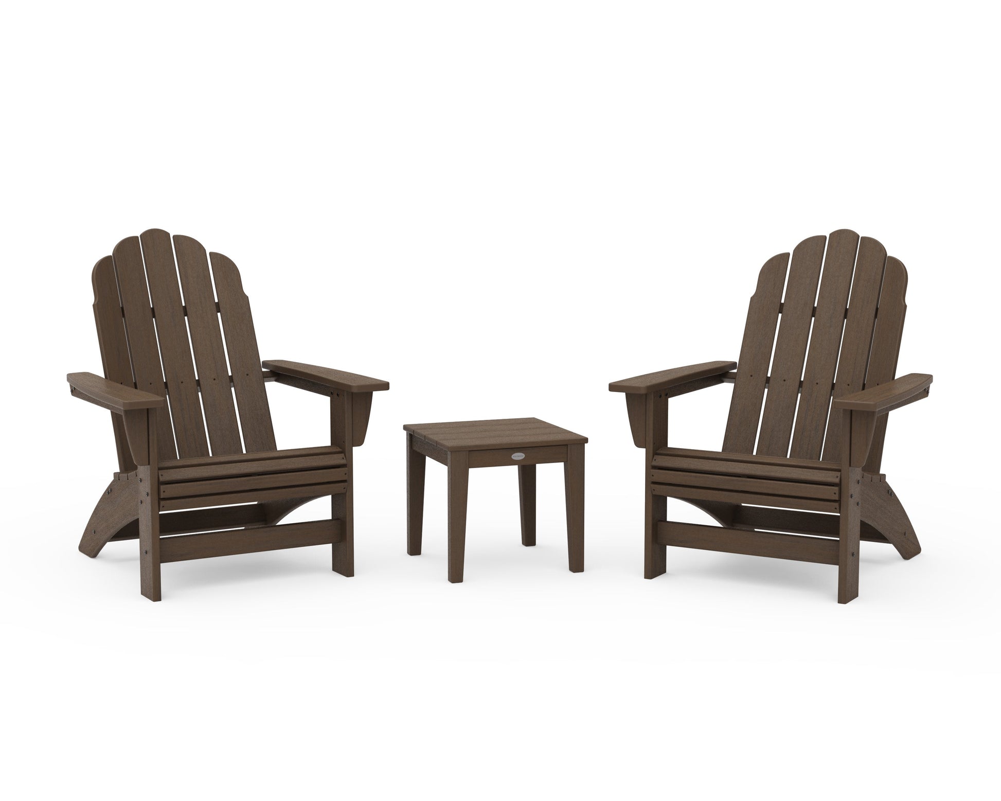POLYWOOD 3-Piece Vineyard Grand Adirondack Set — Kona