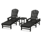 POLYWOOD South Beach Chaise 3-Piece Set FREE SHIPPING