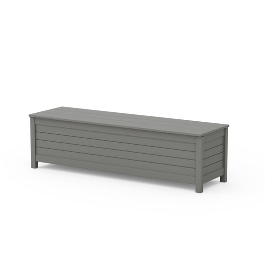 POLYWOOD Nautical 60" Storage Bench — Slate Grey