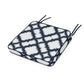 POLYWOOD Chinoiserie Arm Chair Seat Cushion — Trellis Marine Indigo