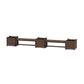 POLYWOOD 48" Country Living Straight Double Planter Bench Set - Large — Mahogany