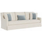Universal Hudson Skirted Sofa in Nomad Snow