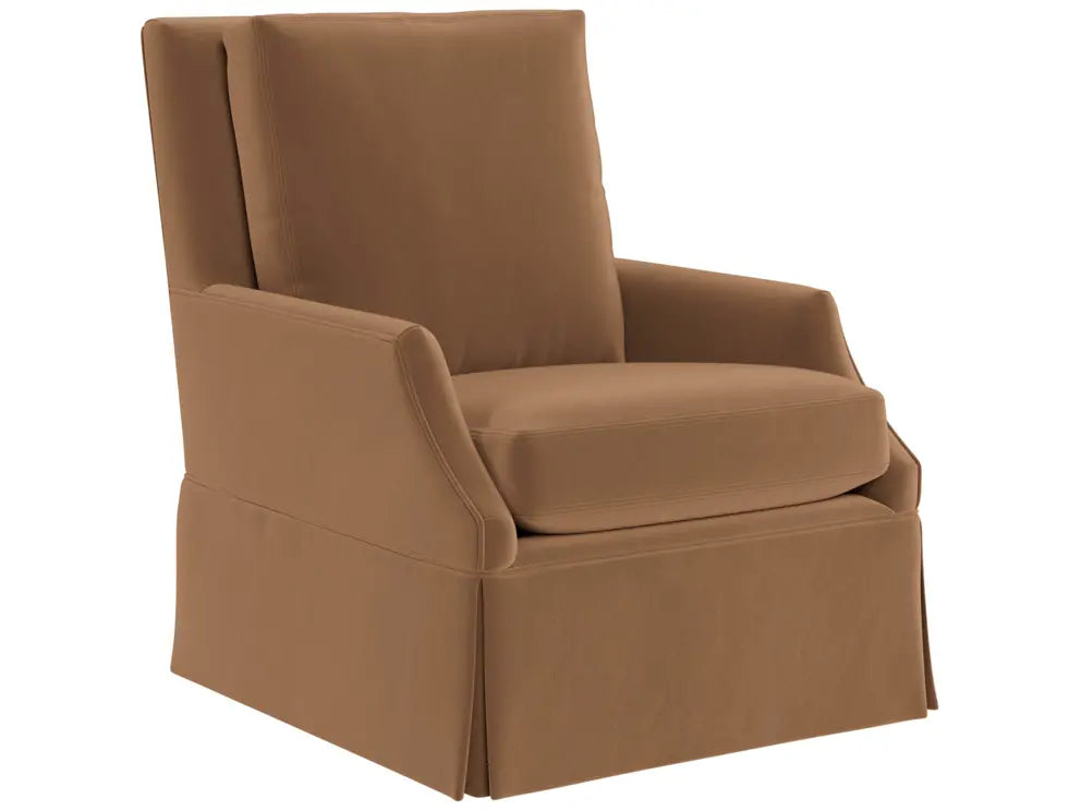 Universal Jocelyn Swivel Glider Chair in Rush Toffee