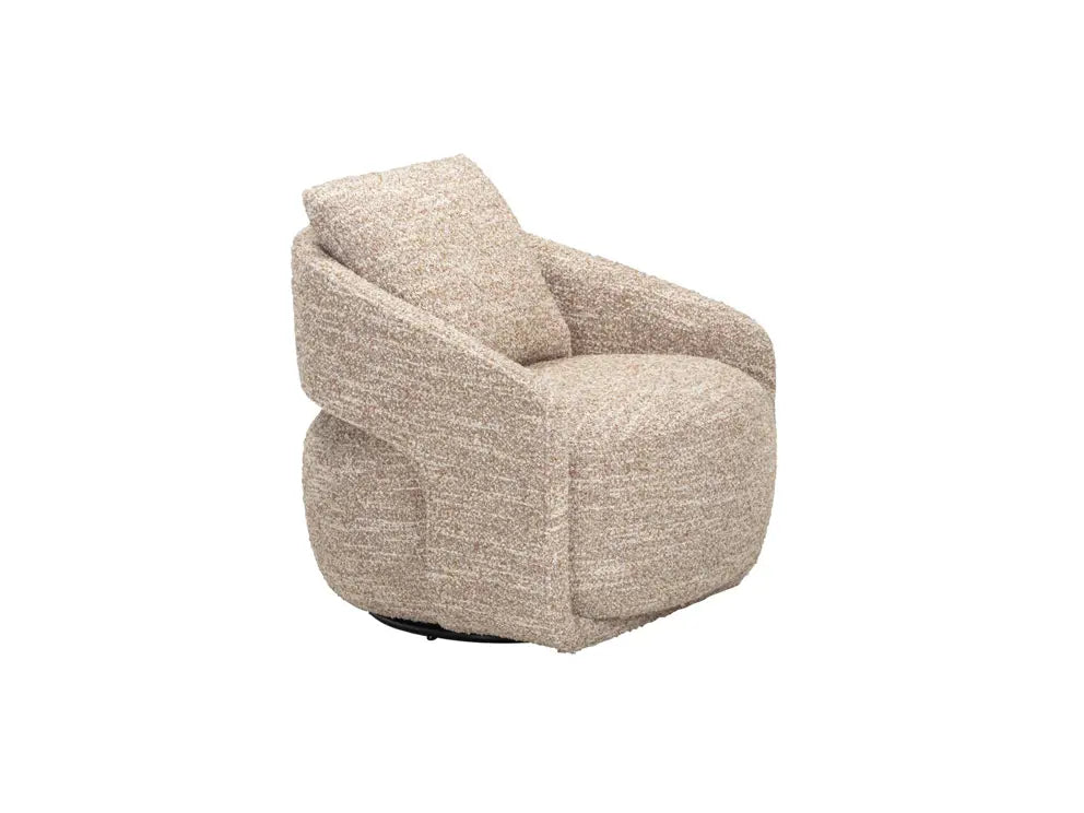 Universal Elio Swivel Chair in Pamela Cobblestone