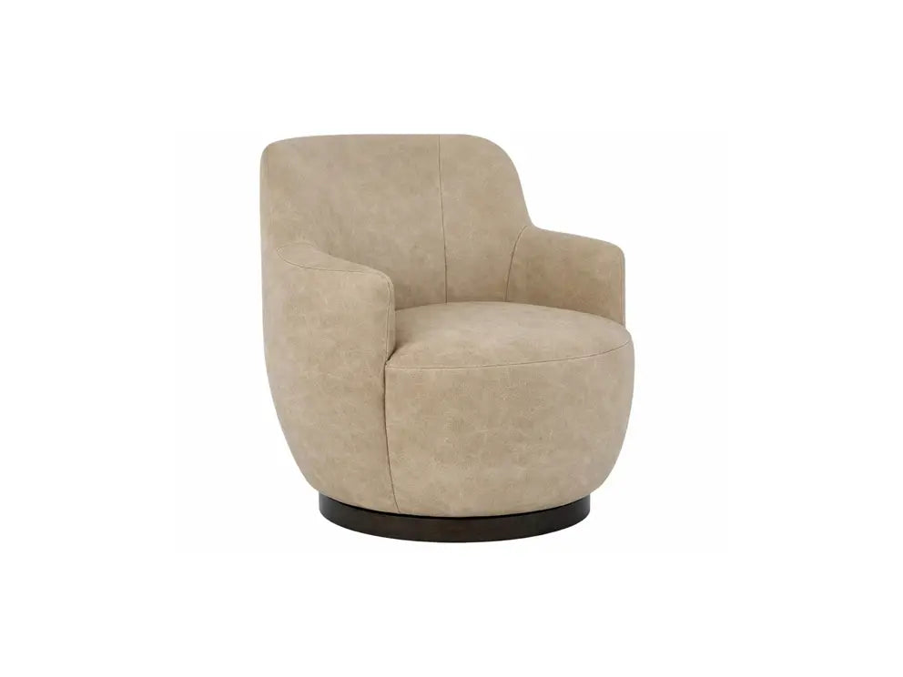 Universal Chloe Swivel Chair in El Paso Ivory