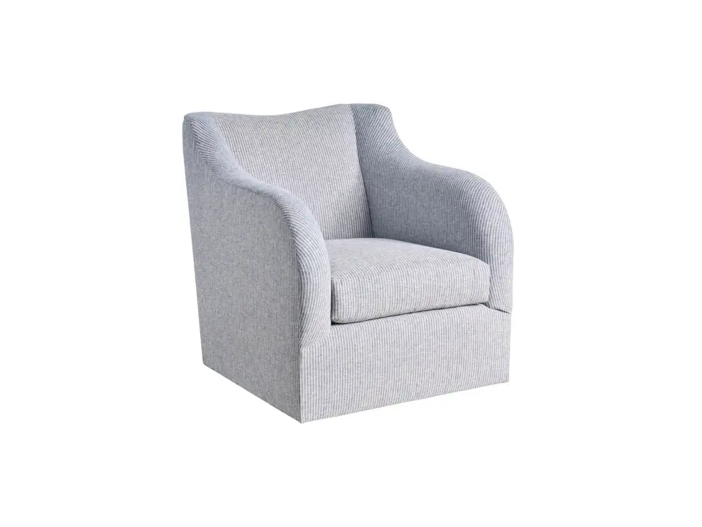 Universal Camille Swivel Chair in Amherst Denim