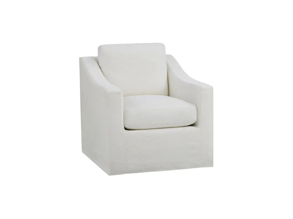 Universal Augustine Slipcover Swivel Glider in Tuscan Natural
