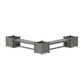 POLYWOOD 60" Country Living Straight Double Planter Bench Set - Large