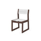 POLYWOOD EDGE Sling Dining Side Chair — Mahogany / White Sling