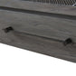 Aruba Queen Size Wooden Cabinet Bed in Coffee Finish with USB Port, Drawer, and 6-Inch Tri-Fold Memory Foam Mattress