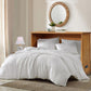 Key Largo Queen Size Wooden Cabinet Bed in Antique Honey Finish with Abaca Decor, USB Port, Drawer, and 6-Inch Tri-fold Memory Foam Mattress
