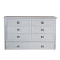 Kona Queen Size Wooden Cabinet Bed in Monaco White Finish with Rattan Decor, USB Port, Drawer, and 6-Inch Tri-fold Memory Foam Mattress
