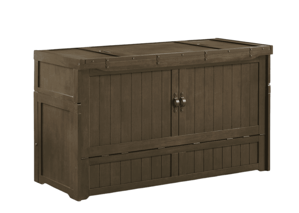 Rustic Cube Murphy Cabinet Bed