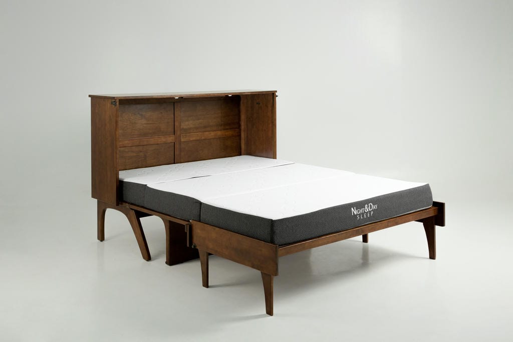 Olympia Murphy Desk Bed Queen Black Walnut 3