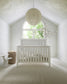 "Just White" Geometric 4-in-1 Convertible Crib
