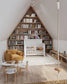 "Just White" Geometric 4-in-1 Convertible Crib