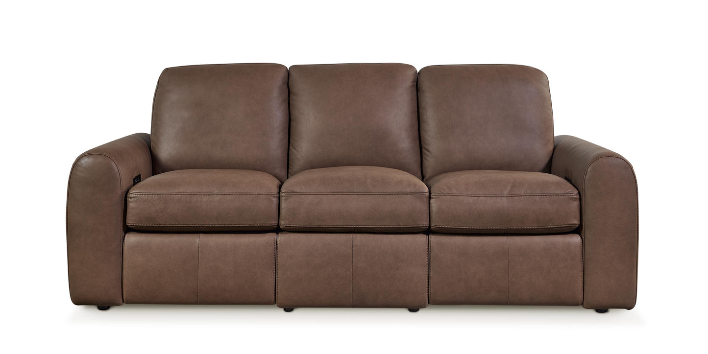 Bassett Club Level Sonny Leather Power Reclining Sofa — Sonny Havana