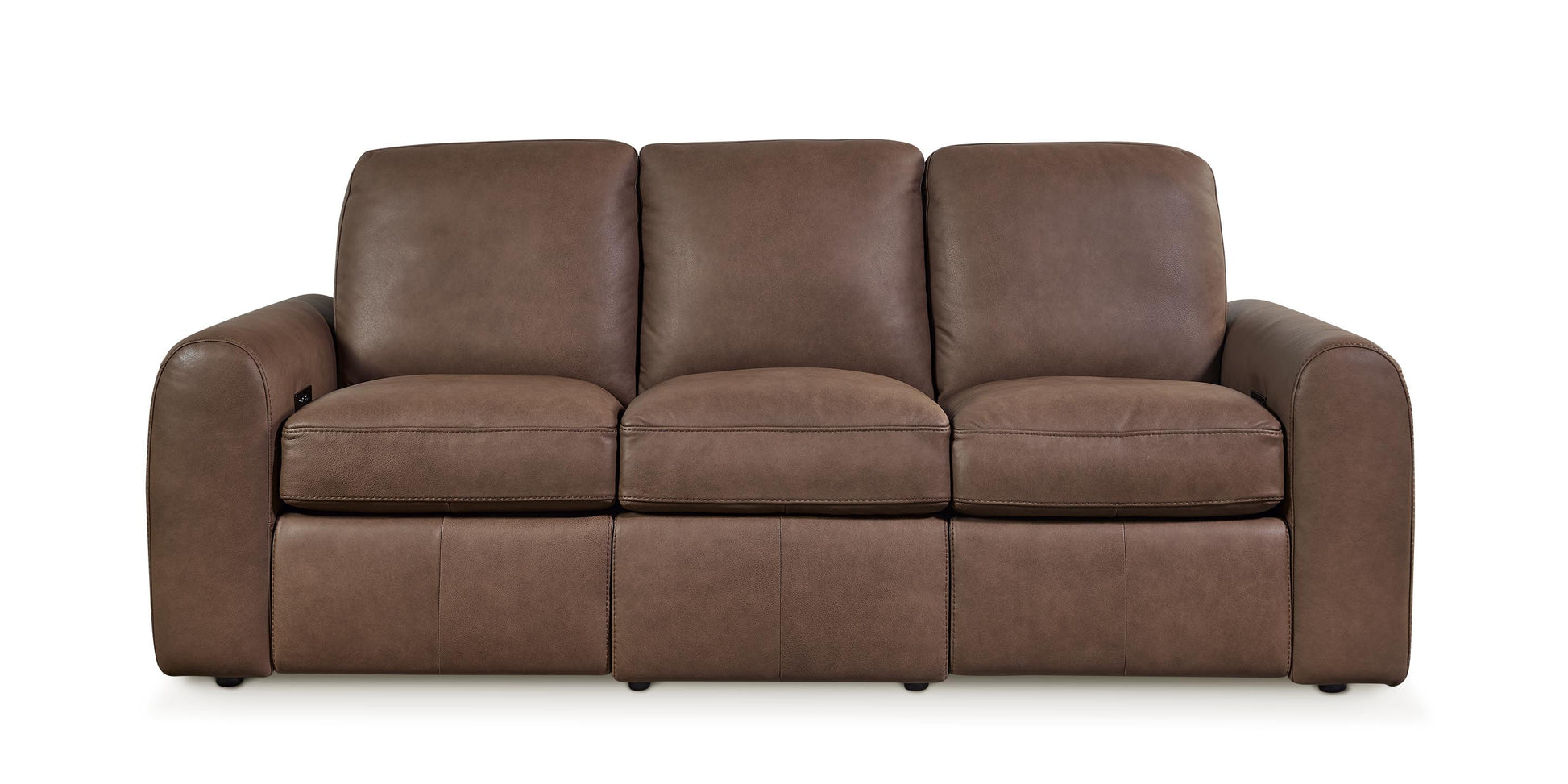 Bassett Club Level Sonny Leather Power Reclining Sofa — Sonny Havana
