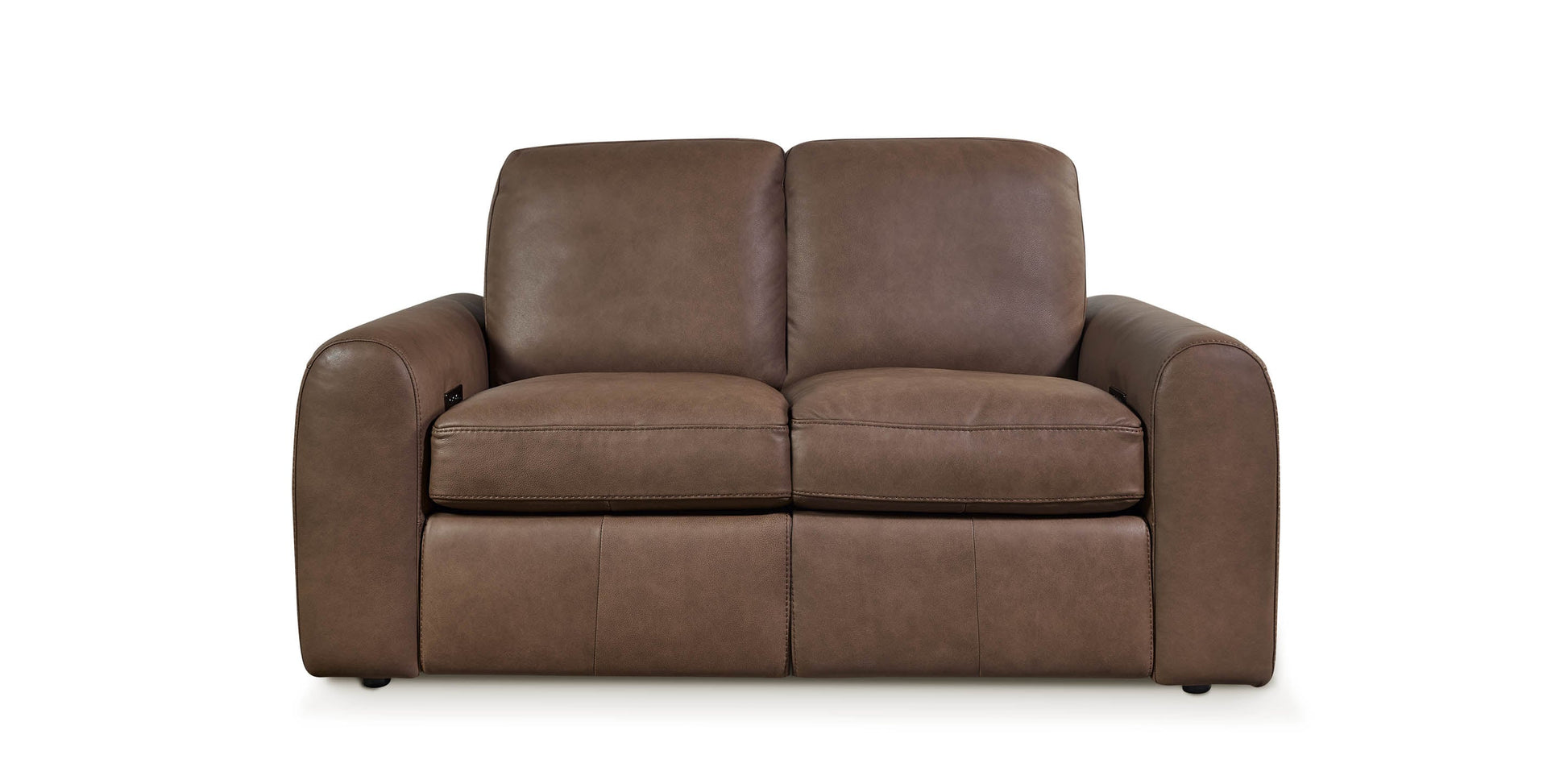 Bassett Club Level Sonny Leather Power Reclining Loveseat — Sonny Havana