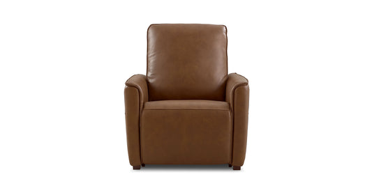 Bassett Club Level Everett Leather Zero Gravity Recliner — Everett Cork