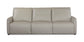 Bassett Club Level Everett Leather Modular Reclining Sofa — Everett Light Grey