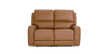Bassett Club Level Raymond Leather Power Reclining Loveseat — Raymond Antelope