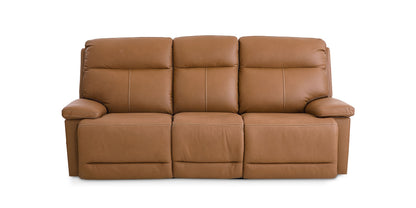 Bassett Club Level Fletcher Leather Power Reclining Sofa — Fletcher Antelope