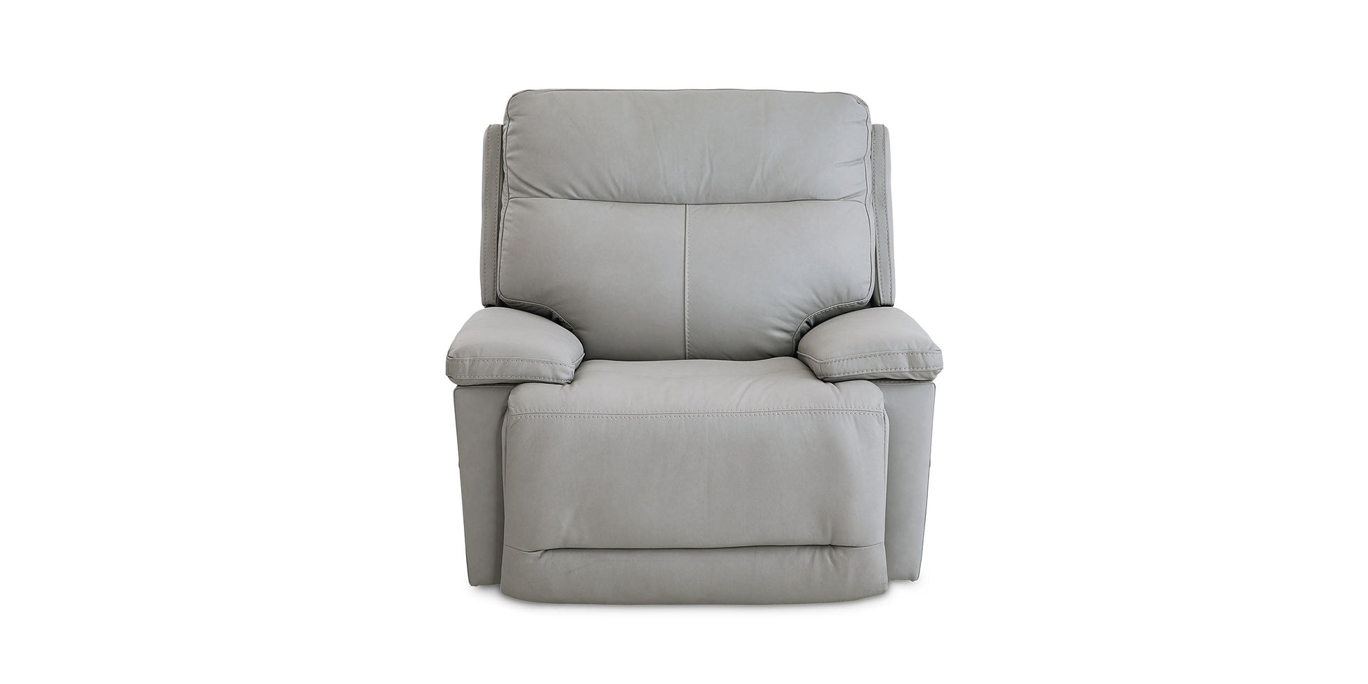 Bassett Club Level Fletcher Leather Zero Gravity Power Recliner — Fletcher Grey