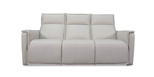 Bassett Club Level Chauncey Leather Power Reclining Sofa — Chauncey Vanilla