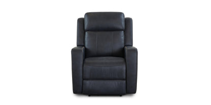 Bassett Club Level Norwood Leather Zero Gravity Power Glider Recliner — Norwood Slate