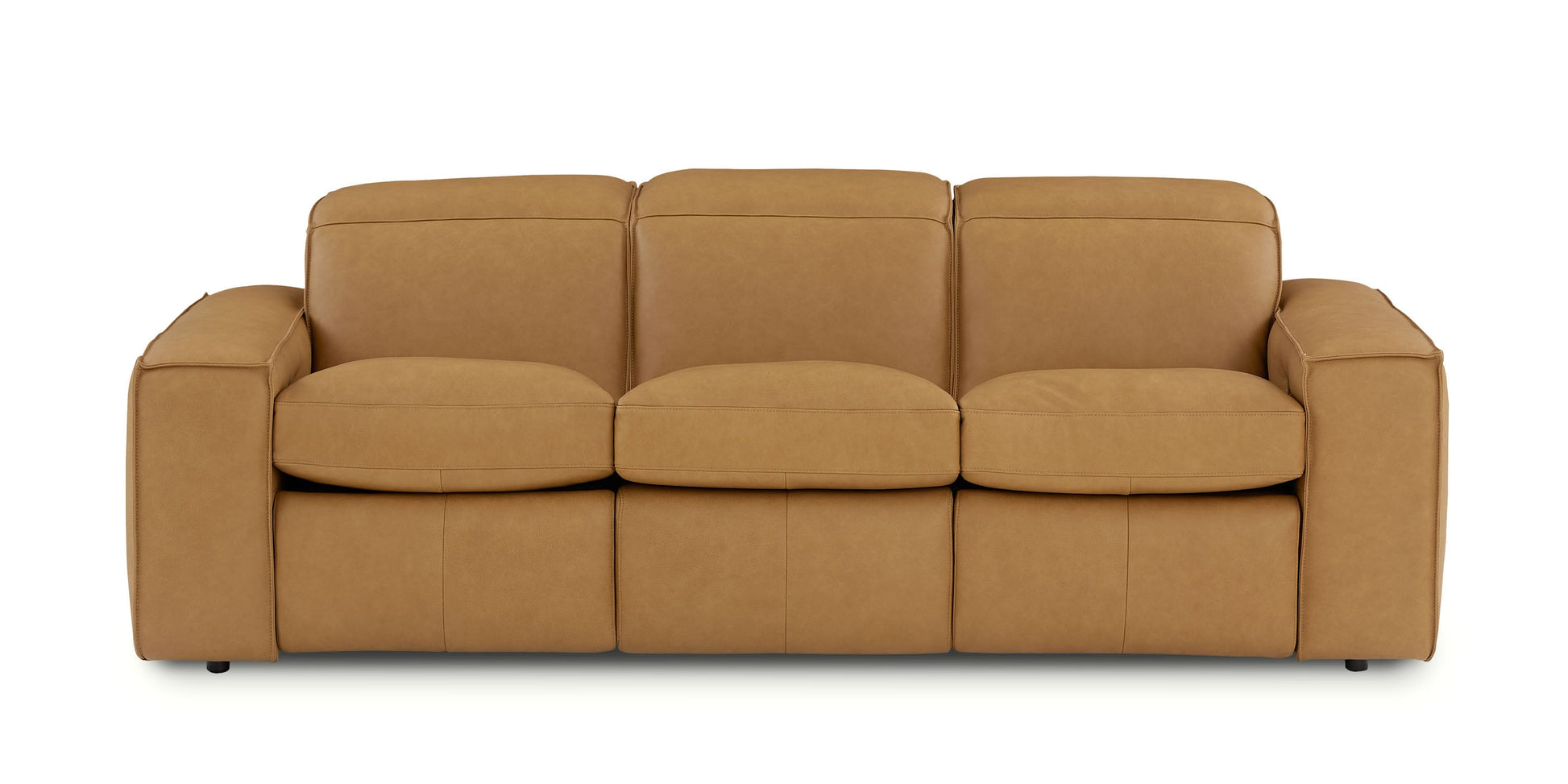 Bassett Club Level Wesley Leather Power Reclining Sofa — Wesley Twig