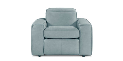 Bassett Club Level Wesley Leather Zero Gravity Power Recliner — Wesley Safari Dusk