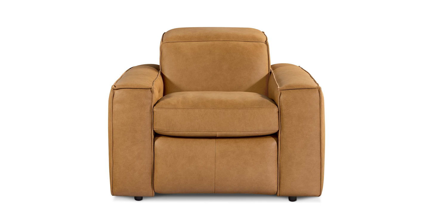 Bassett Club Level Wesley Leather Zero Gravity Power Recliner — Wesley Twig