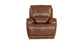 Bassett Club Level Burlington Leather Zero Gravity Power Recliner — Burlington Umber