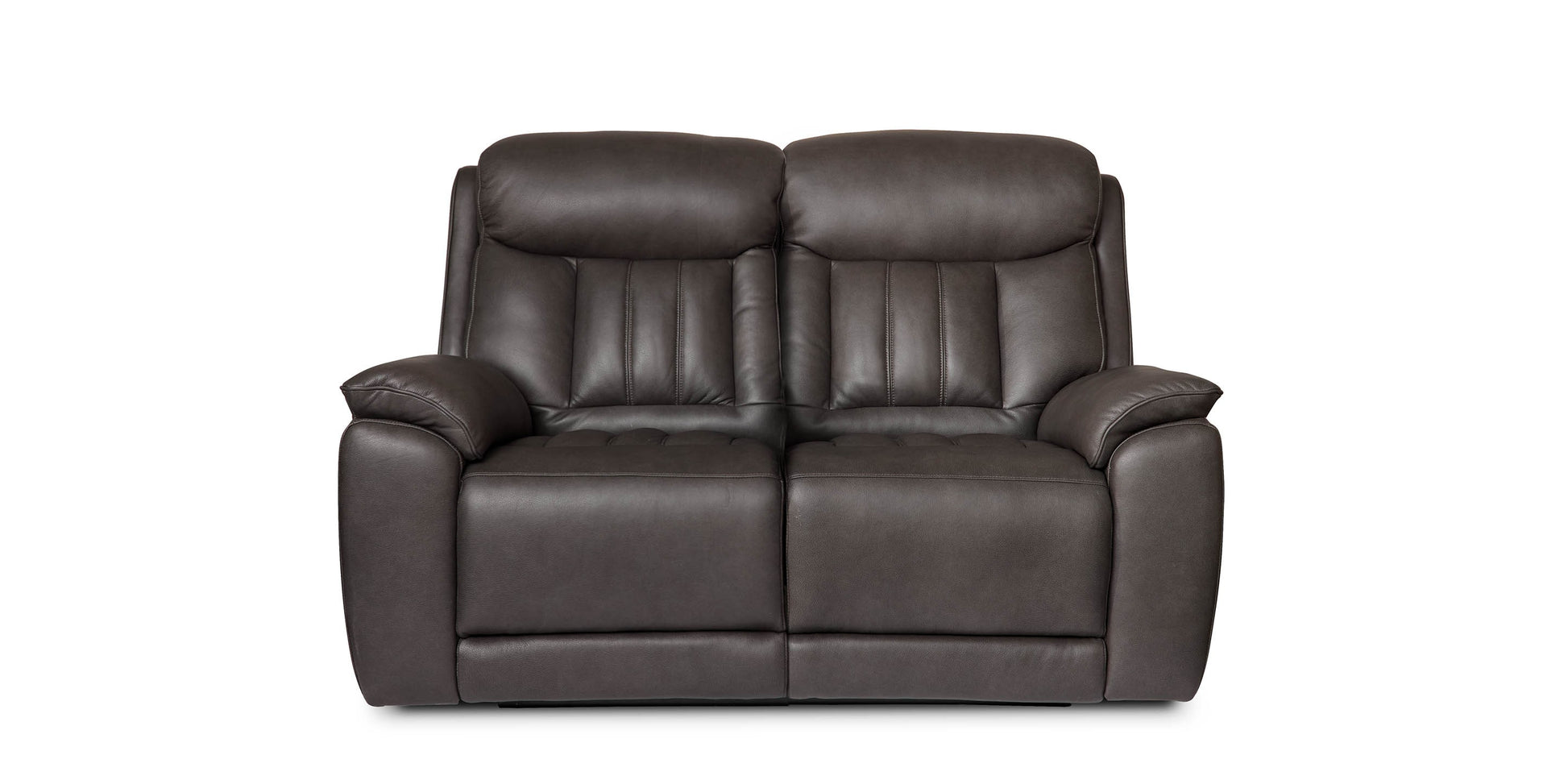 Bassett Club Level Benson Leather Power Reclining Loveseat — Benson Tuscan Gunmetal