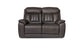 Bassett Club Level Benson Leather Power Reclining Loveseat — Benson Tuscan Gunmetal