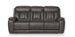 Bassett Club Level Benson Leather Power Reclining Sofa — Benson Tuscan Gunmetal