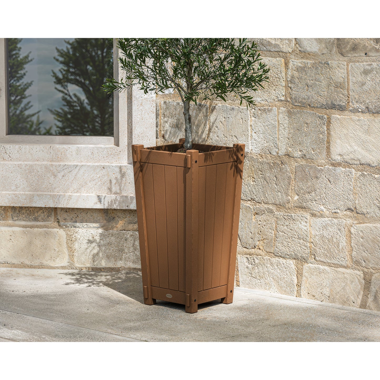 POLYWOOD Vineyard Tapered Square Planter Box
