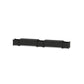 POLYWOOD 48" Vineyard Straight Double Planter Storage Bench Set — Black