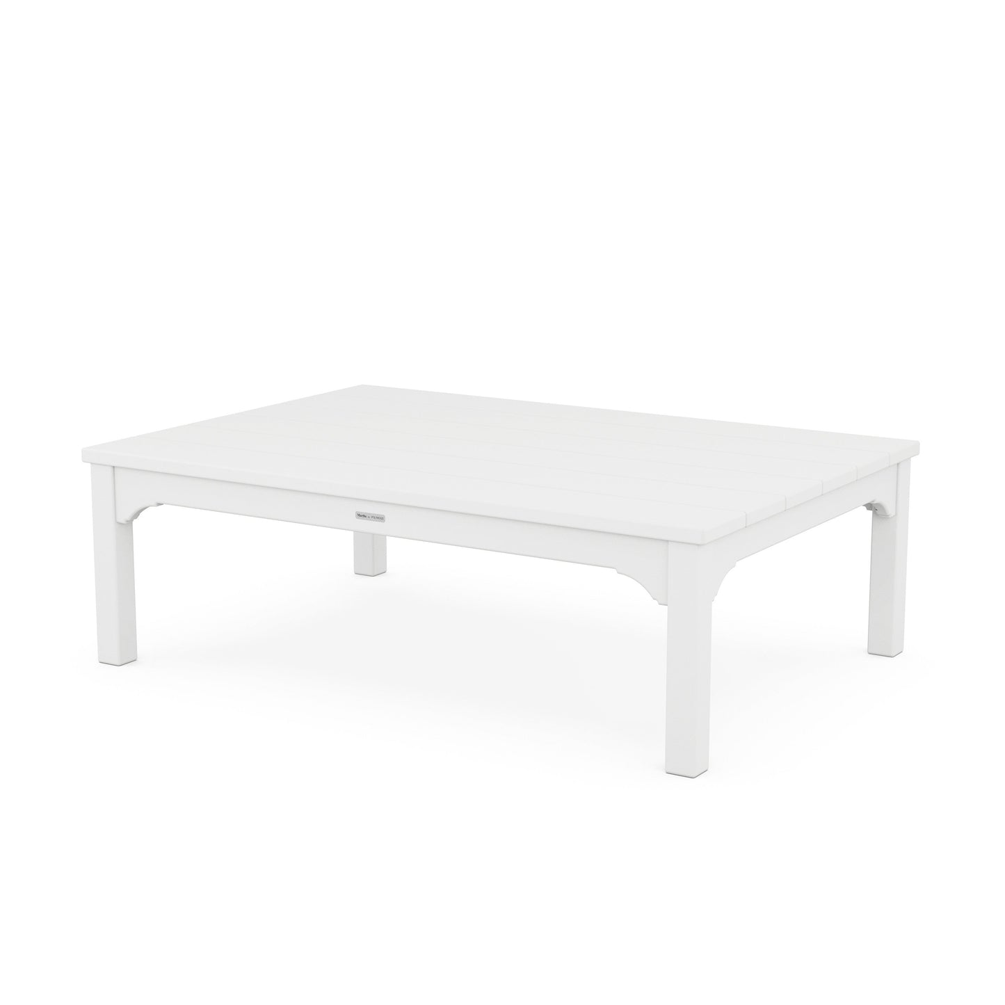 POLYWOOD Chinoiserie Coffee Table — White