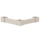 POLYWOOD 72" Vineyard L- Shaped Planter Storage Bench Corner Set- Large — Sand