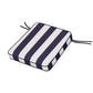 POLYWOOD Chinoiserie Rocker Seat Cushion — Cabana Stripe Navy