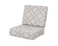 POLYWOOD Ateeva Harbour Seat and Back Cushion — Trellis Dune Burlap
