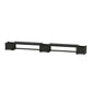 POLYWOOD 60" Vineyard Straight Double Planter Bench Set — Black