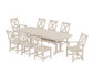 POLYWOOD Braxton 9-Piece Dining Set with Trestle Legs — Sand