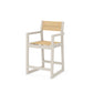 POLYWOOD EDGE Sling Counter Arm Chair — Sand / Dupioni Apricot Sling