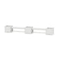 POLYWOOD 48" Nautical Straight Double Planter Bench Set - Large — White