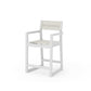 POLYWOOD EDGE Sling Counter Arm Chair — Vintage White / Parchment Sling