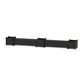 POLYWOOD 60" Vineyard Straight Double Planter Storage Bench Set- Large — Black