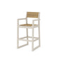 POLYWOOD EDGE Sling Bar Arm Chair — Sand / Burlap Sling
